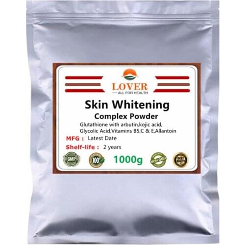 Best Skin Whitening Powder,Food & Comestic Grade,Glutathione with Arbutin,Kojic Acid,Glycolic Acid,Vitamins B5,C & E,Allantoin