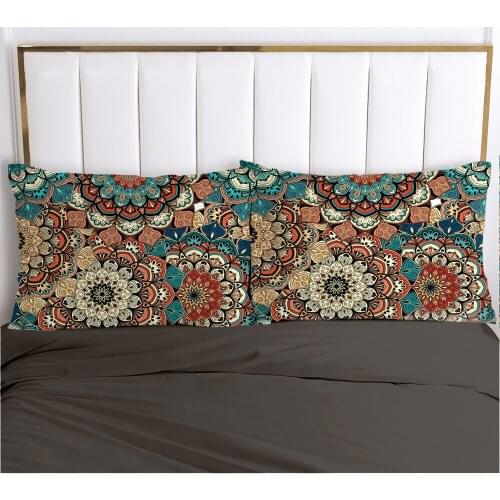 Customize 3D 2PCS Pillow Cases Decoration Throw Pillow Cover Bedding PillowCase 80x80 50x75 Home textile Bohemia Drop Ship