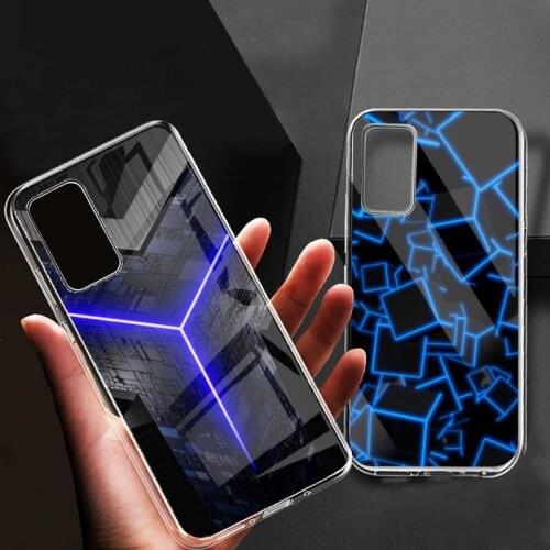 Neon cube Phone Case for Samsung GALAXY S10Plus E(lite) S7 S7edge S8 S8Plus S9 S9Plus S10