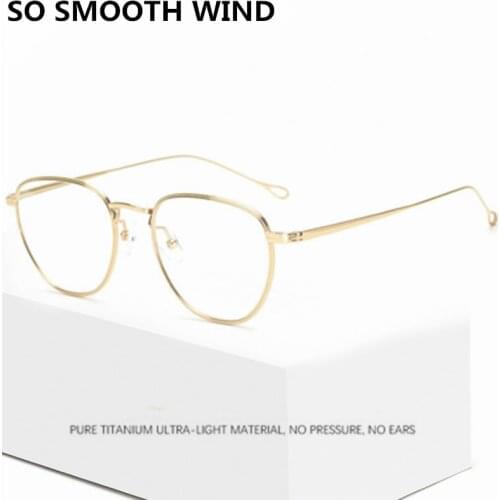 Brand Design Retro Round Titanium Glasses Frame Myopia Glasses Men Women Prescription Eyeglasses Frame Optical Reading Eyewear