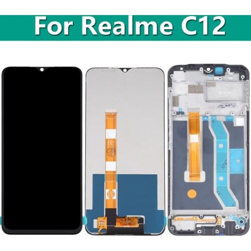 6.5" LCD For Realme C12 RMX218 LCD Display Touch Sensor Screen Assembly Replacement