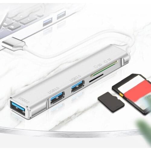 USB 3.0 Hub Expansion Dock with SD/TF Slot 3 USB 3.0 Hub with TF SD Reader Slot USB hard disk for Laptop
