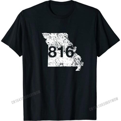 St. Joseph Kansas City Area Code 816 Shirt, Missouri Gift Cotton Funny Tops Shirt Brand New Mens Top T-shirts Cool