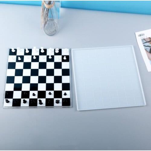 Chess Board Silicone Casting Epoxy Molds For DIY Resin Chess Board Small Size Mould Uv Epoxy Handmade Artcraft Jewelry Making