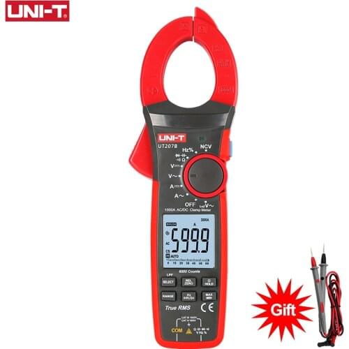 UNI-T True RMS Digital Clamp Meter AC DC Current 1000A 1000V NCV LPF 6000 Count Backlight Flashlight Multimeter Tester