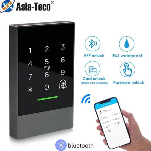Bluetooth TTlock App Control Door Access Control System Card Reader Smart Phone App 13.56MHZ Card Door Access Control Keypad