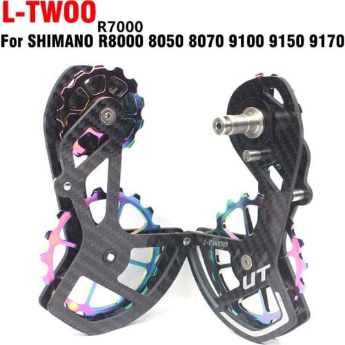 LTWOO Bicycle Ceramic Bearing Carbon fiber Jockey Pulley Wheel Set Rear Derailleurs Guide Wheel for / Ultegra / DURA ACE / 105