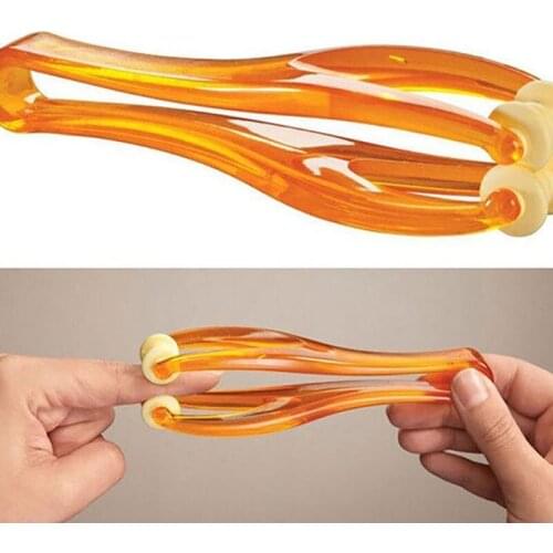 1Pc Handle For Finger Blood Circulation & Muscle Relaxation 2 Rollers Finger Massager Mini Finger Joints Massager With Elastic