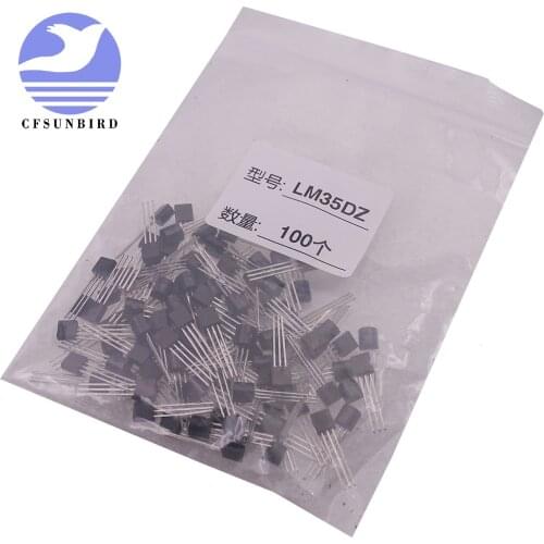 100pcs LM35DZ TO92 LM35 TO-92 LM35D Precision Centigrade Temperature Sensors
