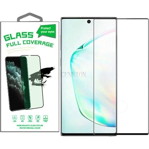 3D curved transparent edge glue full screen tempered glass film for Samsung Note 20 ultra 10 pro 9 8 S20 ultra plus S10 S10E S9
