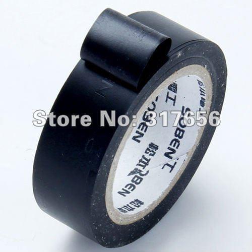 50pcs/lot, Black PVC Electrical Electric Insulating fireproof Acidproof Tape 18mm x10m x0.13mm NEW
