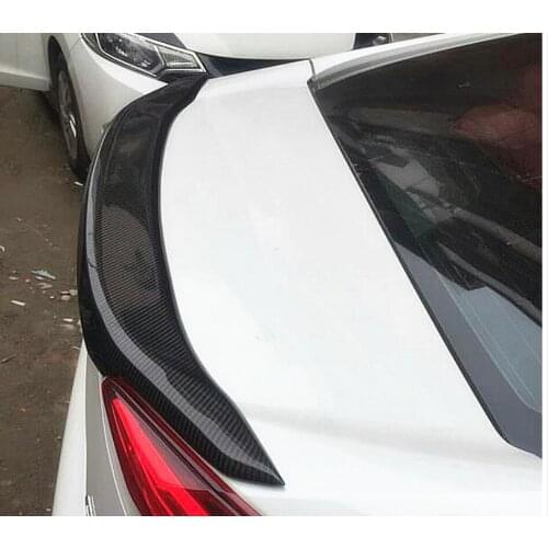 Carbon Fiber Car Rear Wing Trunk Lip Spoilers Fits For 16-18 Honda Civic 2016 2017 2018