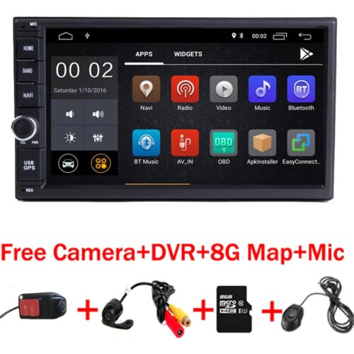 Car DVD GPS android 8.1 Player 2 din radio New universal GPS Navigation Multimedia For Nissan Toyota Volkswagen Mazda BYD Kia VW