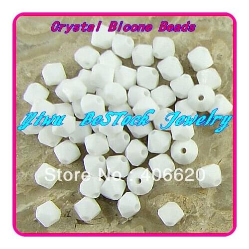 Free Shipping, 720pcs/Lot 3mm Chalk white color Chinese Top Quality Crystal Bicone Beads