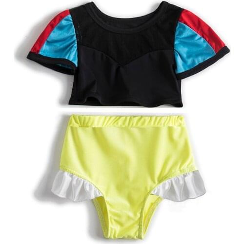 Princess Swimsuit One Piece Swiming Suit Girl Swimwear Beachwear Children Bathing Suit Baby Triangle Princess Bikini baby sports