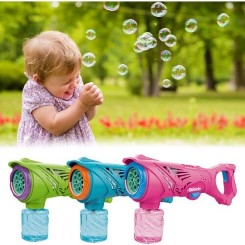 Kids Bubble Machine Easy Refill Bubble Blower for Outdoor Automatic Bubbles Blower Children Summer Outdoor Toys