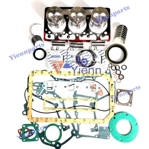 For KOMATSU 3D94 Overhaul Rebuild Kit with piston piston ring set gasket kit bearing set Loader Mini Excavator Diesel Engine