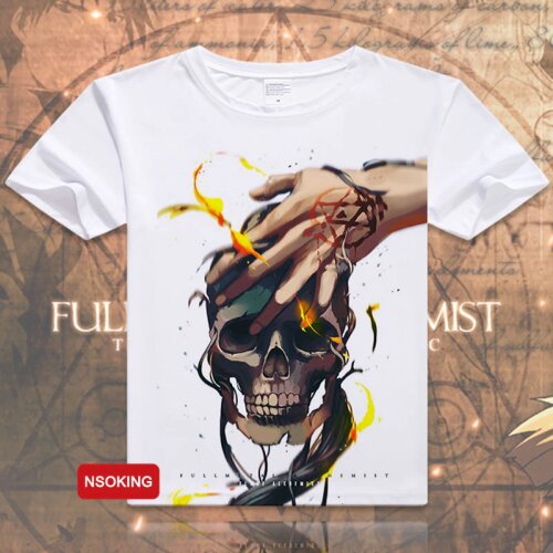 Fullmetal Alchemist T-Shirt Anime Alphonse Elric Tops Edward Elric Cosplay T shirt Fashion Men Women Tees