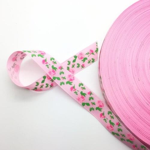 Free Shipping 5 Yards 3/4'' 20mm Wide Printed Grosgrain Ribbon Hair Bow/Christmas/wedding DIY Sewing ,#AD38