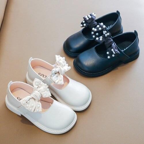 Summer Closed Toe Kids Sandals Girls Cute Butterfly-knot Shoes for Kids Princess Children Footwear New Wedding Mary Janes E16231