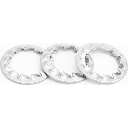 M2 M2.5 M3 M4 M5 M6 M8 M10 M12 M14 M16 GB861.2 DIN6798J A2-70 304 Stainless Steel Internal Toothed Serrated Lock Washer Gasket