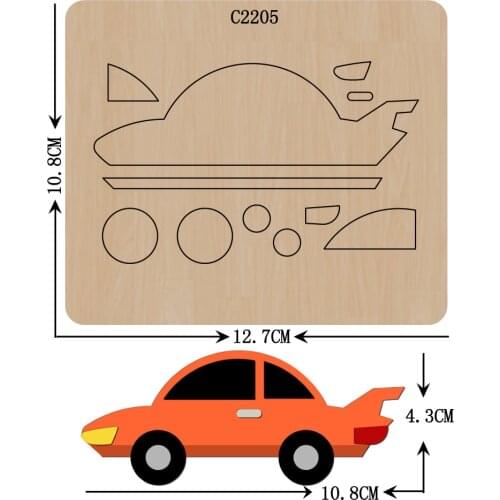 New Car Wooden die Scrapbooking C2205 Cutting Dies