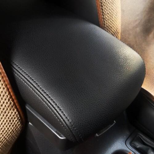 Car Center Control Armrest Box Microfiber Leather Trim Cover For Toyota RAV4 rav 4 2017 2018