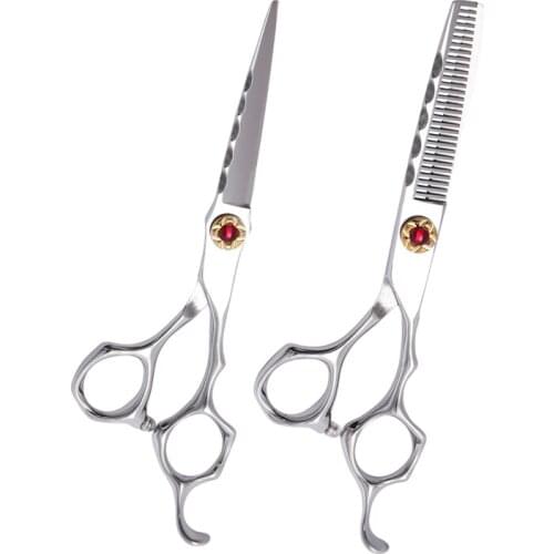 6 Inch Hair Salon Scissors Japan 440c Steel Snake Handle Barber Beauty Hairdressing Shears