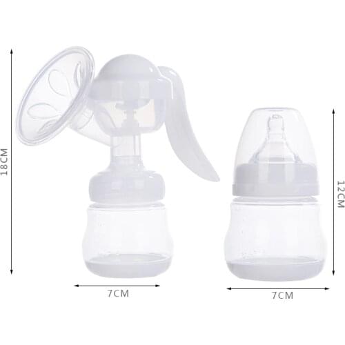Manual Breast Pump Powerful Feeding Milk Bottles BPA Free Infant Baby Nipple Suction Breasts Pumps Bottle Sucking