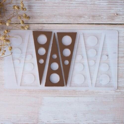 Silicone Chocolate Molds Dot trilateral shape Non-stick Ice Moulds Cake Mould Bakeware Kitchen Baking Tools decoration