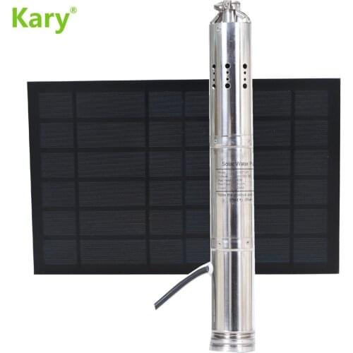 Kary 12v dc high pressure solar water pump for deep well 12V pumps lift 30m 1 inch outlet