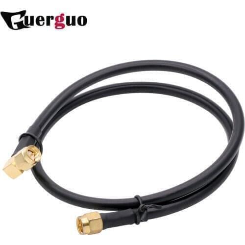 1PC 30CM 12" RG58 SMA Male To Right Angle Male Coaxial RF Cable Connector For Antenna Signal Intercon/WIFI/GSM/3G/GPS/4G Module