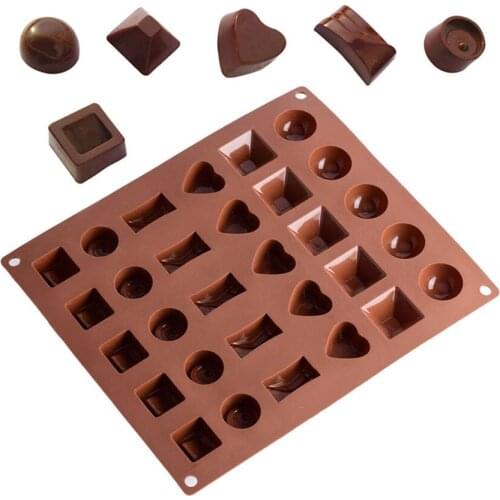 1PCS Various Shapes Silicone Mold Fondant Patisserie Candy Mode Pudding Jelly Ice Cube Cake Decoration Mold