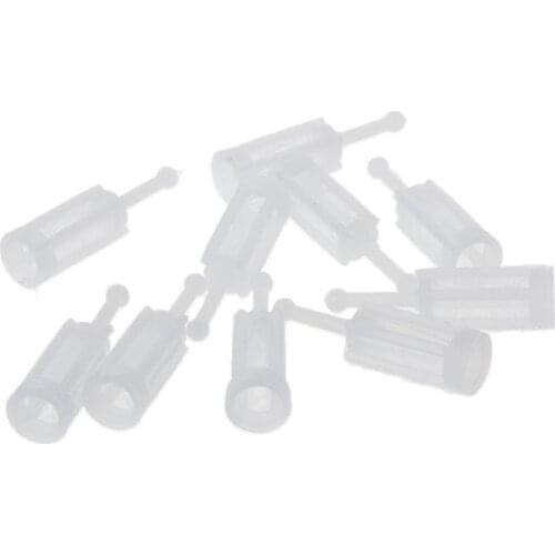 10pcs Plastic Spray Gun Filter Gravity Type Sprayer Pot Diameter 11mm Total Length 38mm Adapt to the Majority of Solvent