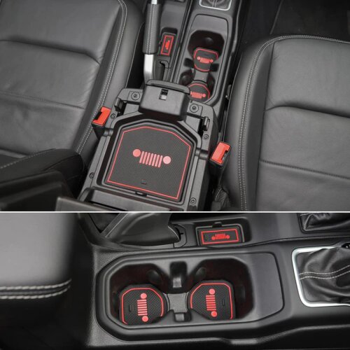 19x Auto Car Interior Inside Door Mat Non-slip Cup Pad For 2018 Jeep Wrangler JL
