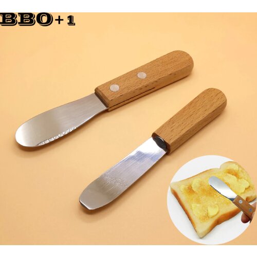 2pcs Stainless Steel Cheese Knife Bamboo Handle Cheese Slicer Butter Grater Knife Kitchen Accessories Useful Cooking Tools Set