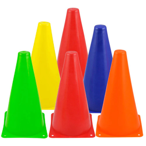 6pcs Colorful Plastic Slalom Roller Skating Pile Mini Cones Traffic Signs Marks