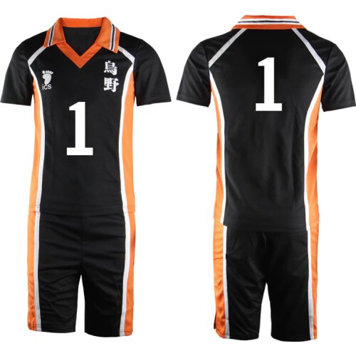 Anime Haikyuu Karasuno High School T-shirt Shorts Cosplay Costumes Hinata Shouyou Kageyama Tobio Sawamura Daichi Costume Sets