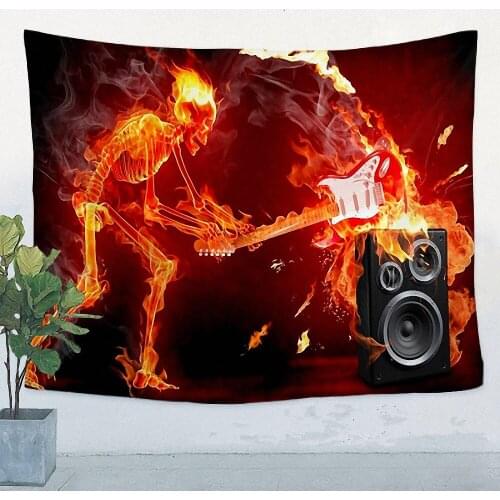 Retro Band LOGO Flag Banner Hip hop\Jazz\Reggae\Rock\Heavy metal Music Poster Tapestry Wall Sticker Bar KTV Studio Decor Cloth