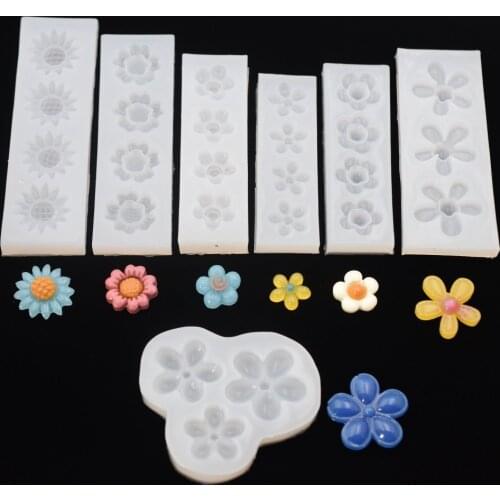 Flowers Silicone Mold Resin Silicone Mould handmade DIY Jewelry Making epoxy resin molds