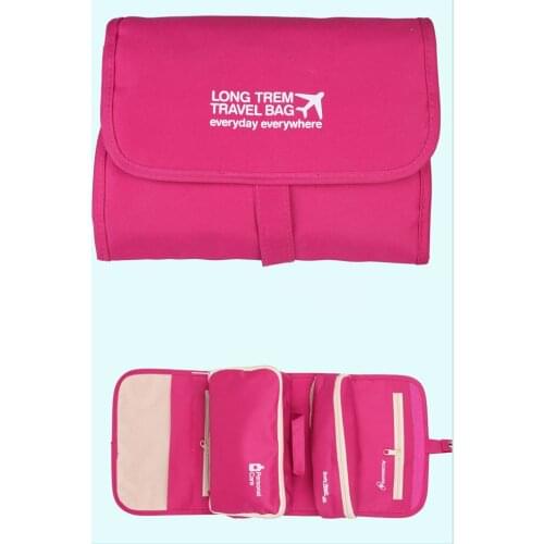 Ladies cosmetic storage bag cosmetic bag wash makeup travel overnight storage makeup brush foldable toiletry storage bag