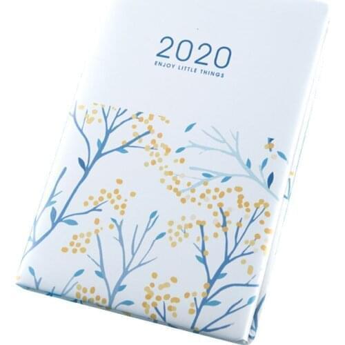 2020 daily schedule simple art time management efficiency manual student work creative notebook