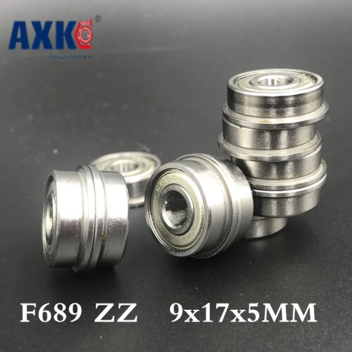 F689 Zz Abec-1 (10pcs) 9x17x5mm Flanged Ball Bearings F618/9zz