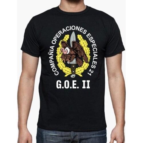 Spanish Legion GOE II COE 21 Mod 2 Special Operations Emblem T-Shirt. Summer Cotton O-neck Mens Short Sleeve T-Shirt New S-3XL