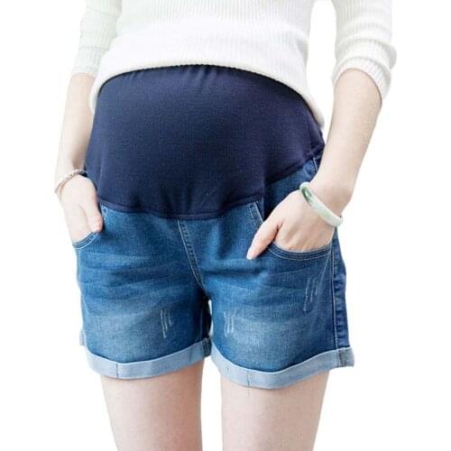 Summer New Arrival Maternity Fashion Short Jeans Denim Hot Pants For Pregnant Women Pregnancy Summer Clothes