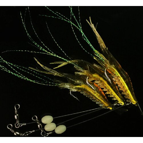 MNFT Wholesale Price 10PCS Noctilucent Soft Shrimp Lures 18CM 6G Artificial Bait Fishing Rigs Barrel Swivel Shrimp Fishing Lure