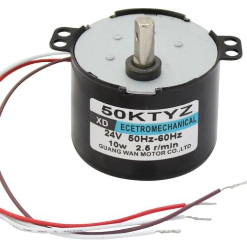 Permanent Magnet Synchronous Motor 2.5 Turn Slow Surveillance Cloud Platform Alternating Current 24V 50KTYZ 110V IE 2 50/60HZ