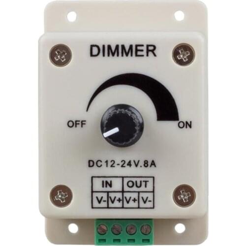 Voltage Regulator DC-DC Voltage Stabilizer 8A Power Supply Adjustable Speed Controller DC 12V LED Dimmer 12 V