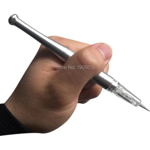 New arrival 50pcs Semi-permanent tattoo manual pen eyebrown/lip/Eye liner dedicated Tattoo machine use Buckle needle manual pen