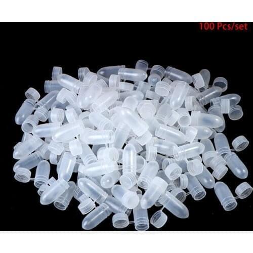 100Pcs/lot Capsule Organizer Portable Flip Lid Transparent Capsule Storage Containers Pill Box Holder Pill Case